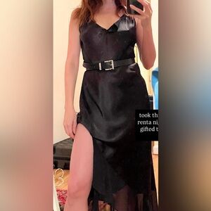 Vintage Satin Oscar de la Renta Pink Label dress